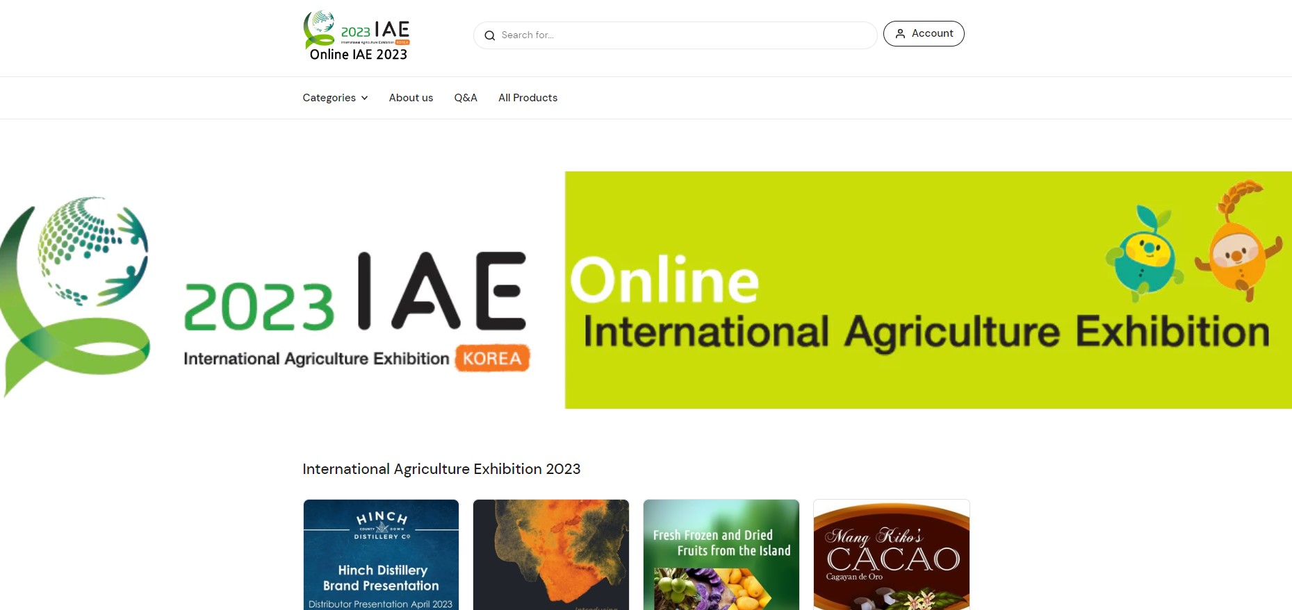 [해외식품소싱기회] 2023 국제농업박람회 온라인 전시회 안내