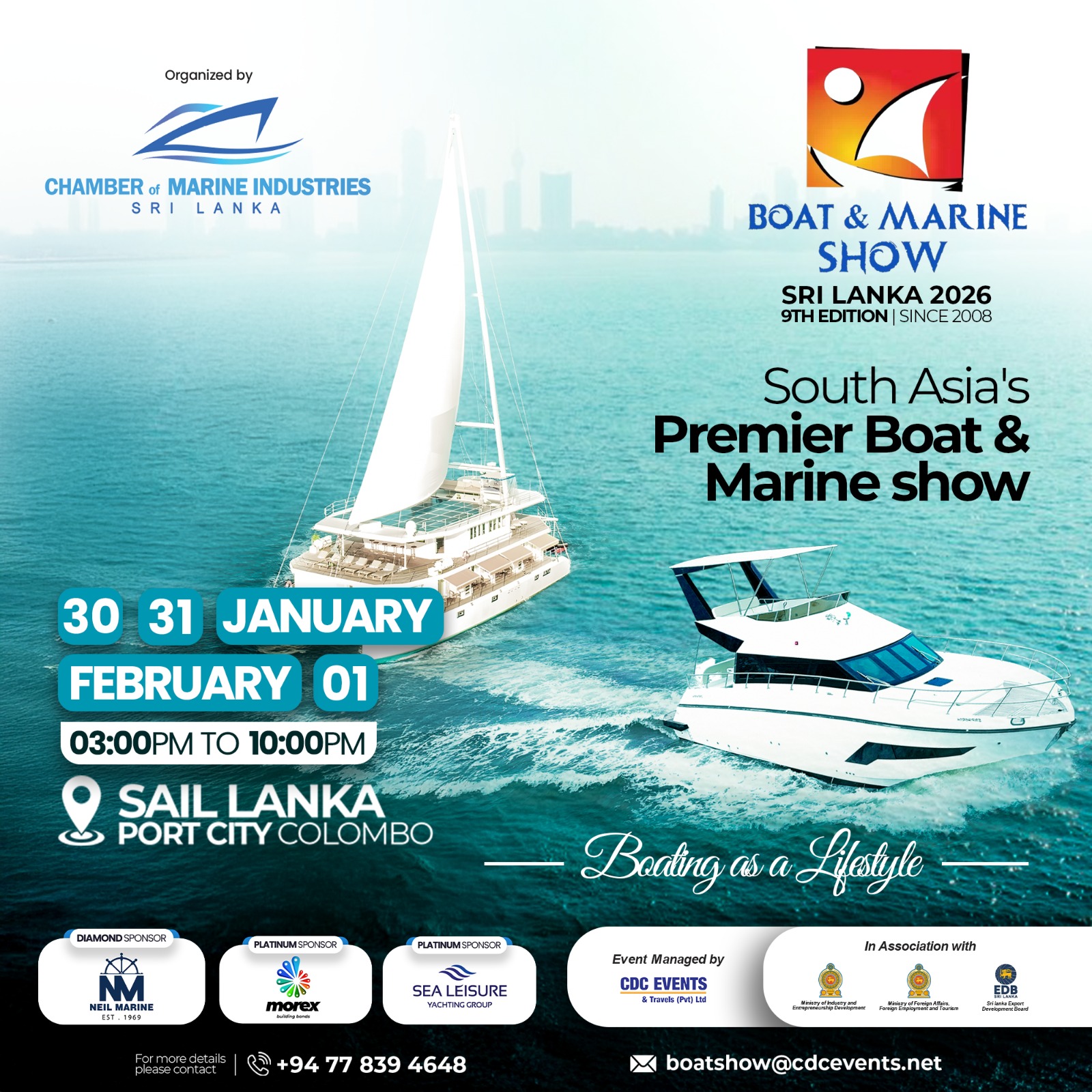 [주한스리랑카대사관] 스리랑카 보트 및 해양 쇼 Boat, Marine Show Sri Lanka 2026 개최 안내