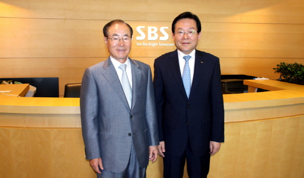 신태용 회장, 윤세영 SBS 명예회장 예방