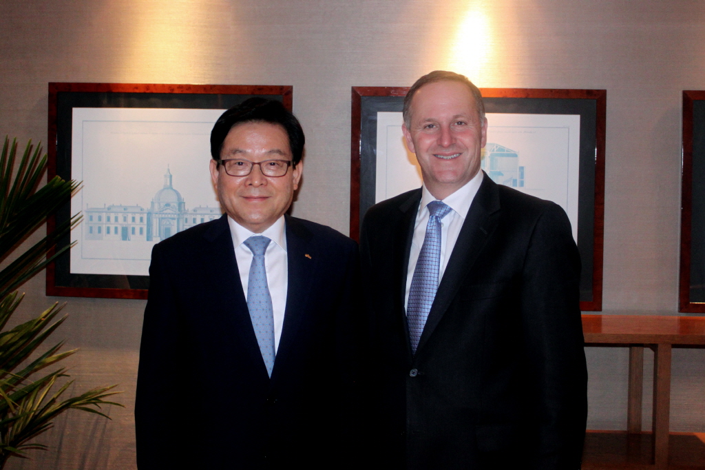 존 필립 키 뉴질랜드 총리 미팅