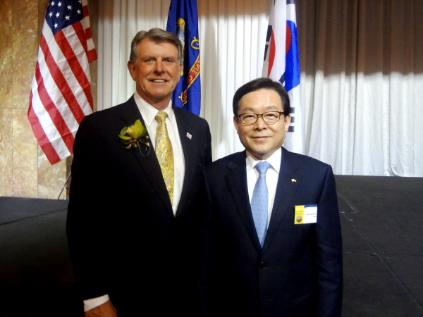 신태용 회장, 오터 아이다호 주지사와 미팅