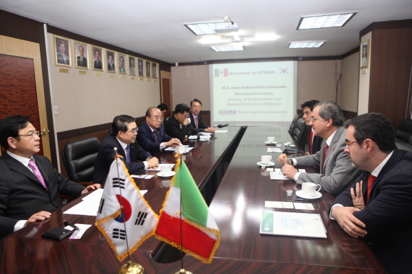 이주태 회장, 멕시코 환경부장관과 교역확대 논의