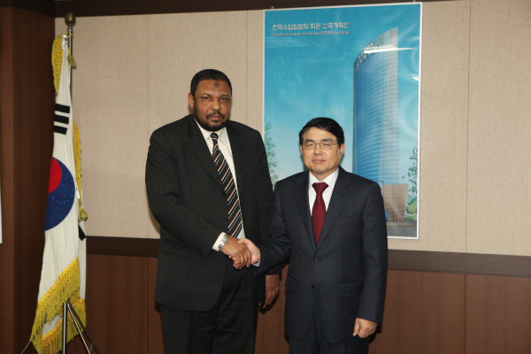 주한 수단 대사, 협회 내방