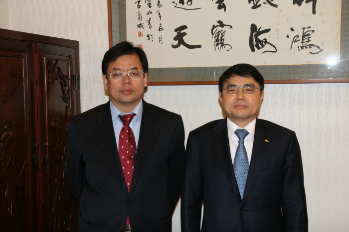 이주태회장, 주한 중국대사관 신임 상무공사와 통상협력 논의