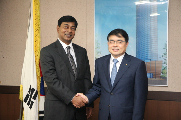 주한방글라데시, 이주태 회장과 통상확대 논의