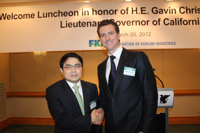 이주태 회장, 캘리포니아 부지사 초청 오찬 간담회 참석