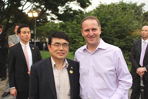 뉴질랜드 총리 방한기념 만찬 참석