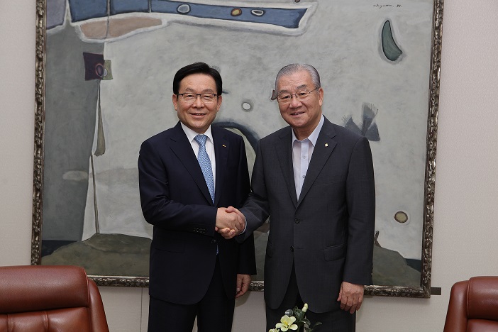 신태용 회장, 무역협회장 예방