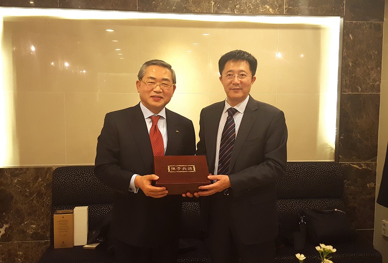 연태시 대표단 방문