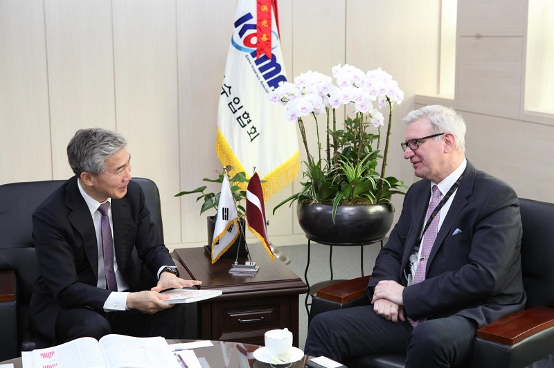 주한 라트비아 대사 내방