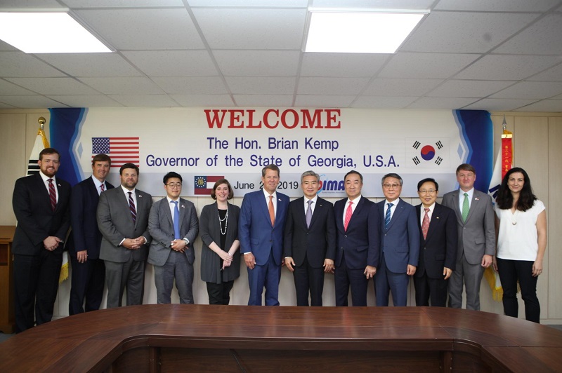 미국 조지아 주지사 내방