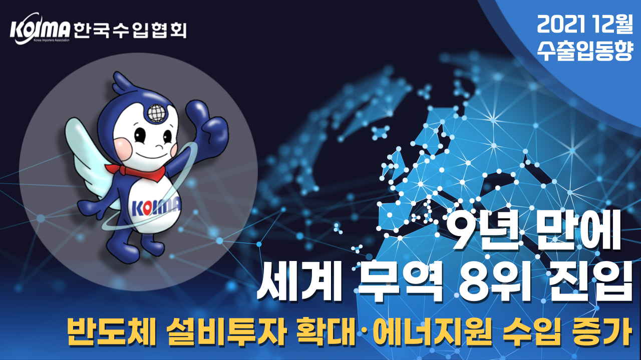 2021년12월 대한민국 수출입동향