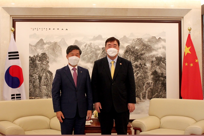 김병관 한국수입협회장, 싱하이밍 주한중국대사 만나 교류협력확대 논의