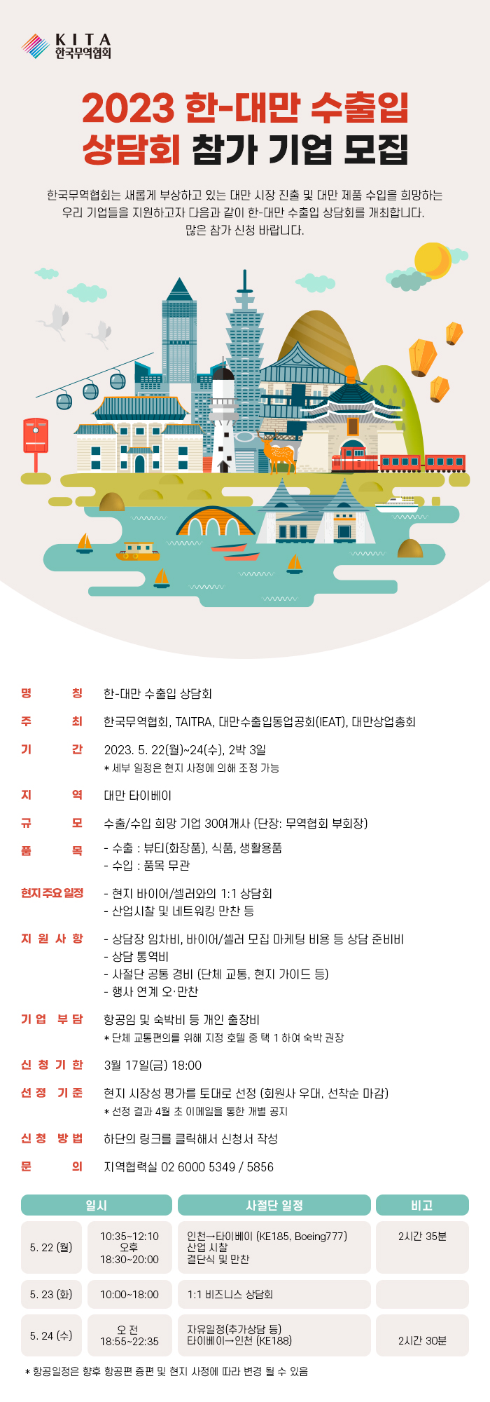 [한국무역협회] 한-대만 수출입 상담회