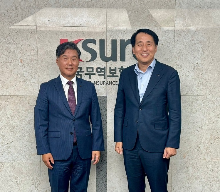 김병관 회장, 장영진 무역보험공사 사장 만나 회원사 지원을 위한 업무협력 논의